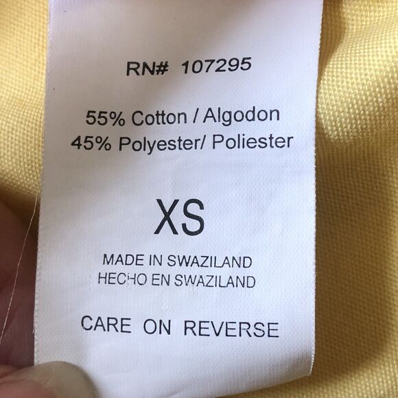 Dickies Women’s Yellow Scrub Top Embroidered Philippine Islands Pockets Size XS - Picture 4 of 13